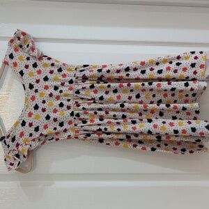 DOT DOT SMILE 5/6 EMPIRE TWIRLY DRESS 🍂🍁 FALL PATTERN